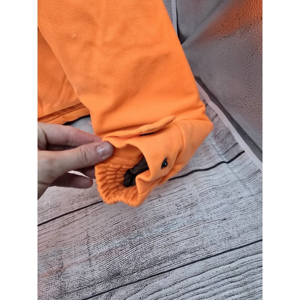 Mossy Oak Hooded Jacket Blaze Orange Hunting Outdoor Zip Up Men's Size Small - Picture 8 of 11